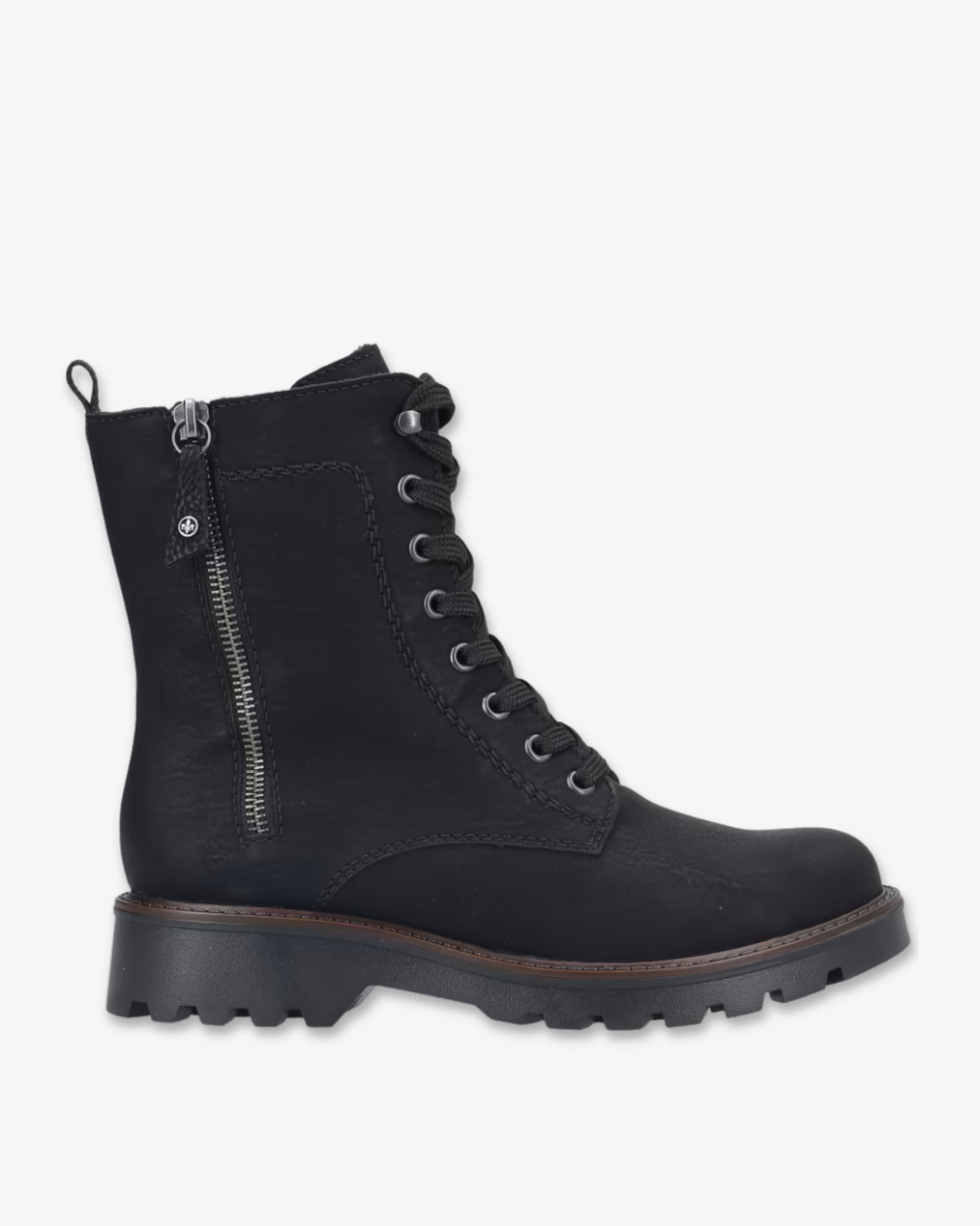 Rieker - Side Zip Black Boot