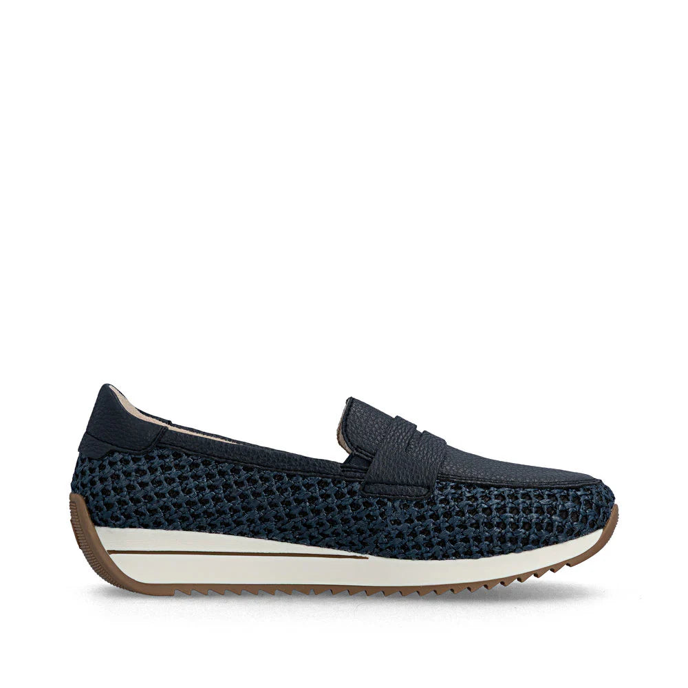 Rieker - N1254-14 Navy Moccasins