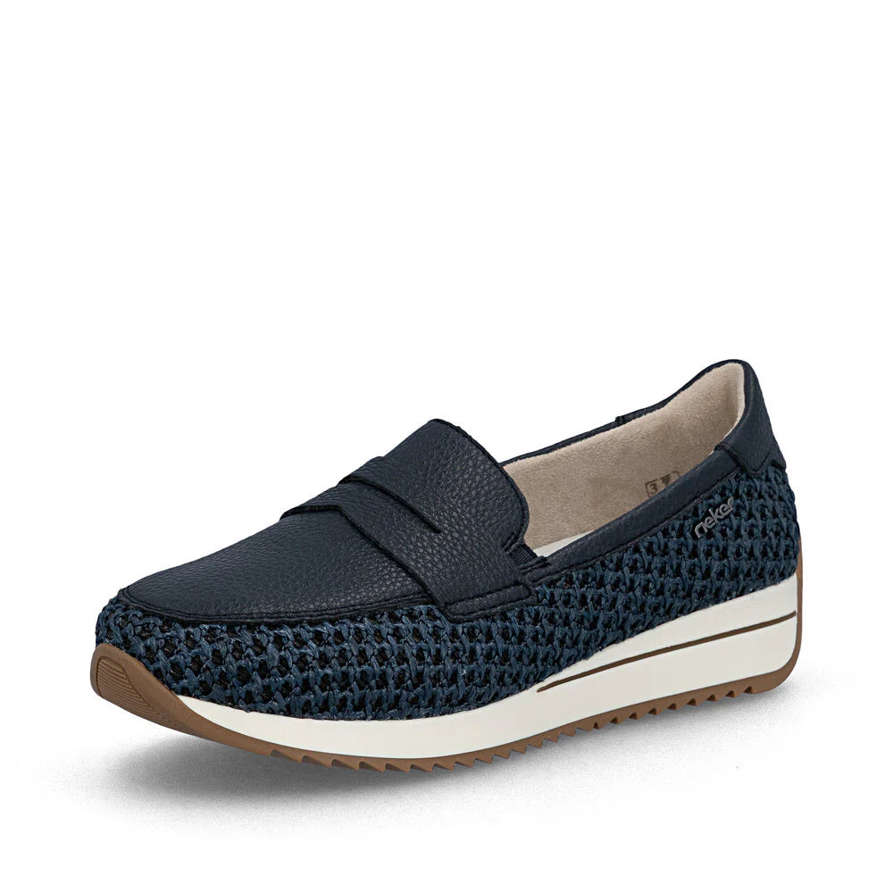 Rieker - N1254-14 Navy Moccasins
