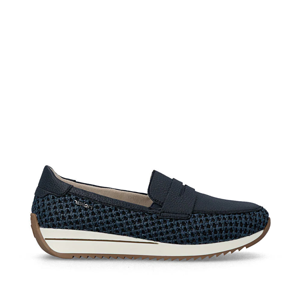 Rieker N1254-14NavyHFitSlipOnMoccasins2