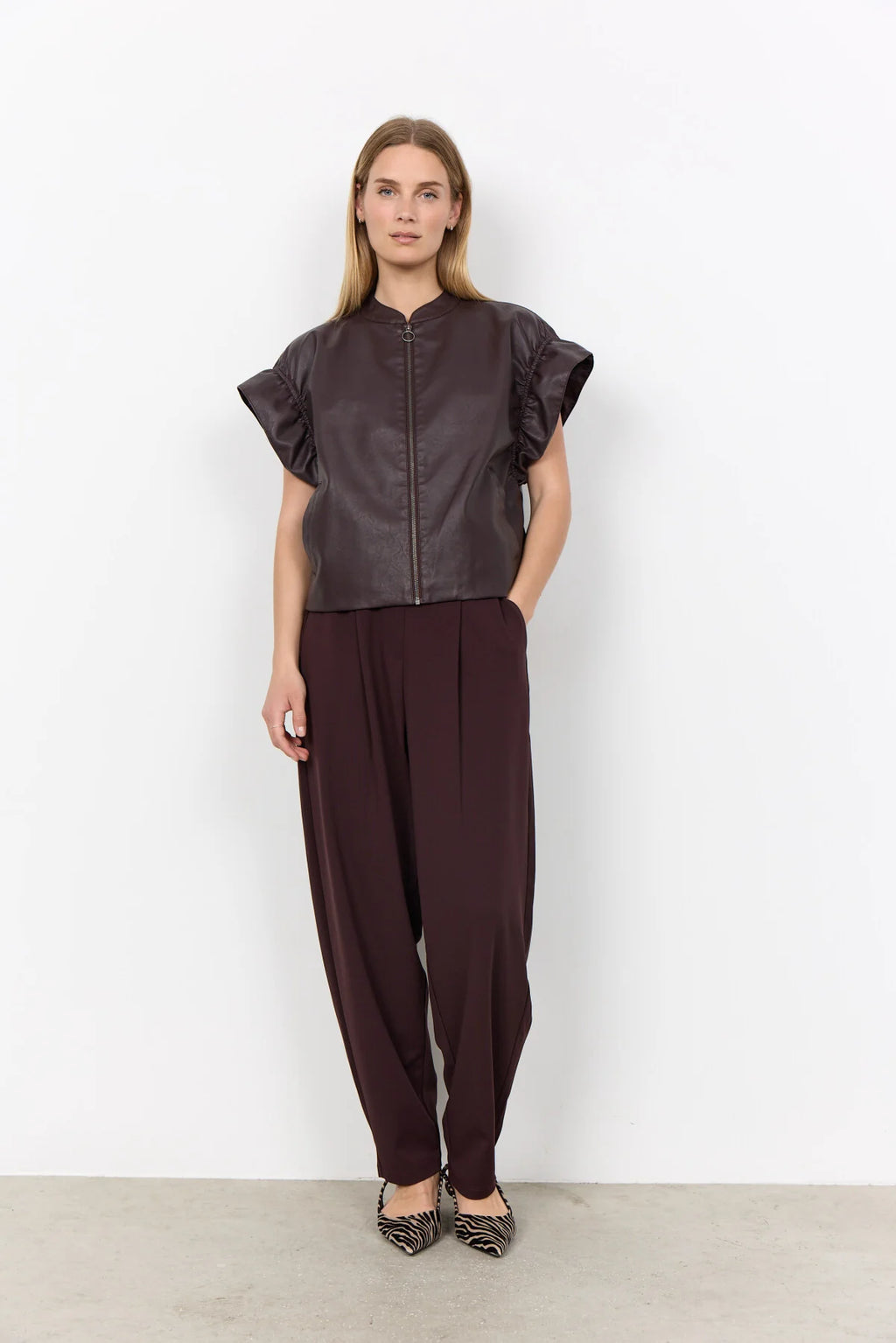 Soya Concept - Gunilla Pleather Wasitcoat