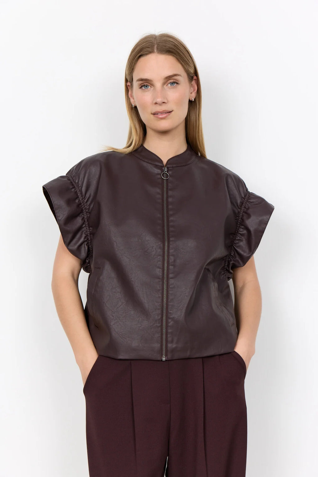 Soya Concept - Gunilla Pleather Wasitcoat