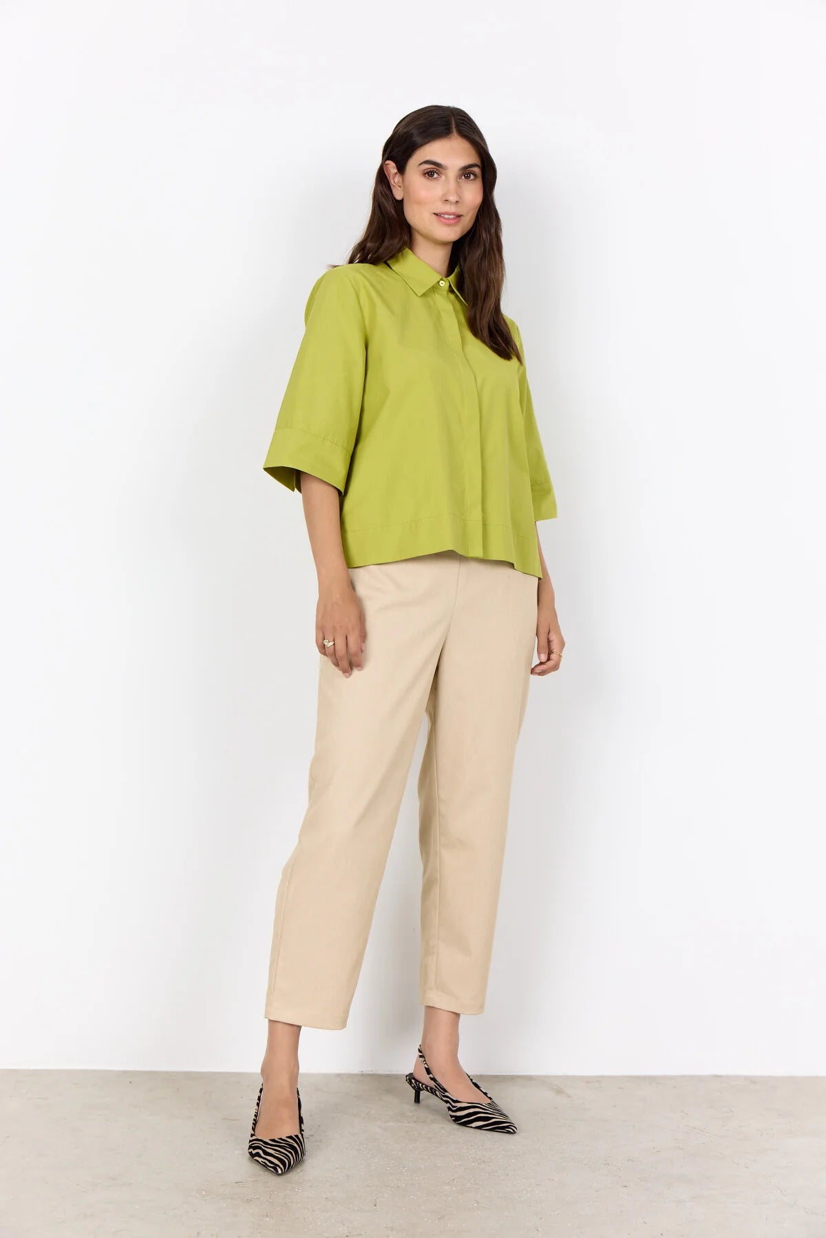 Soya Concept - Netti Lime Shirt