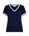 Red Button - Jerry VNeck Ribbed Top