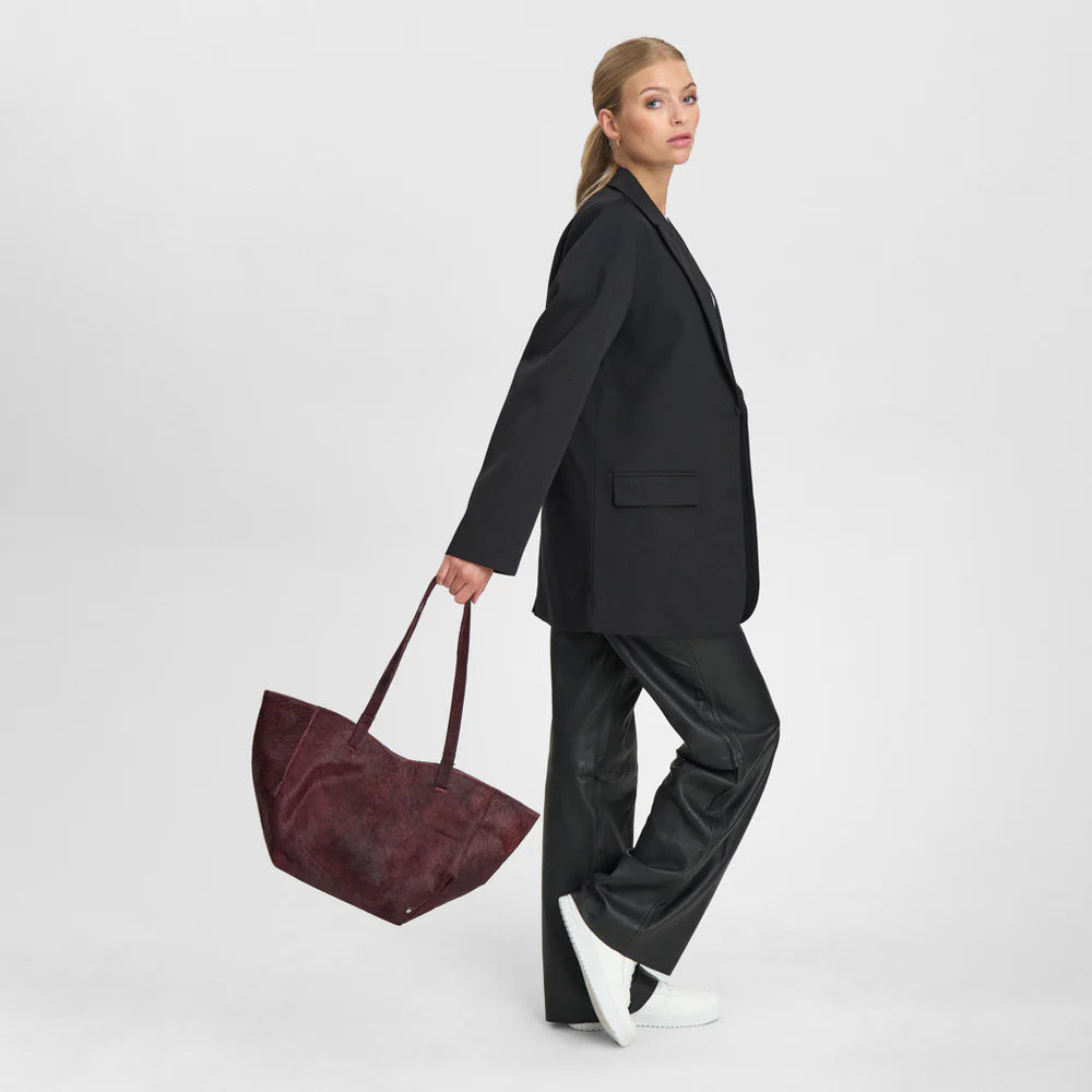Depeche - Modern Ox Blood Shopper Bag