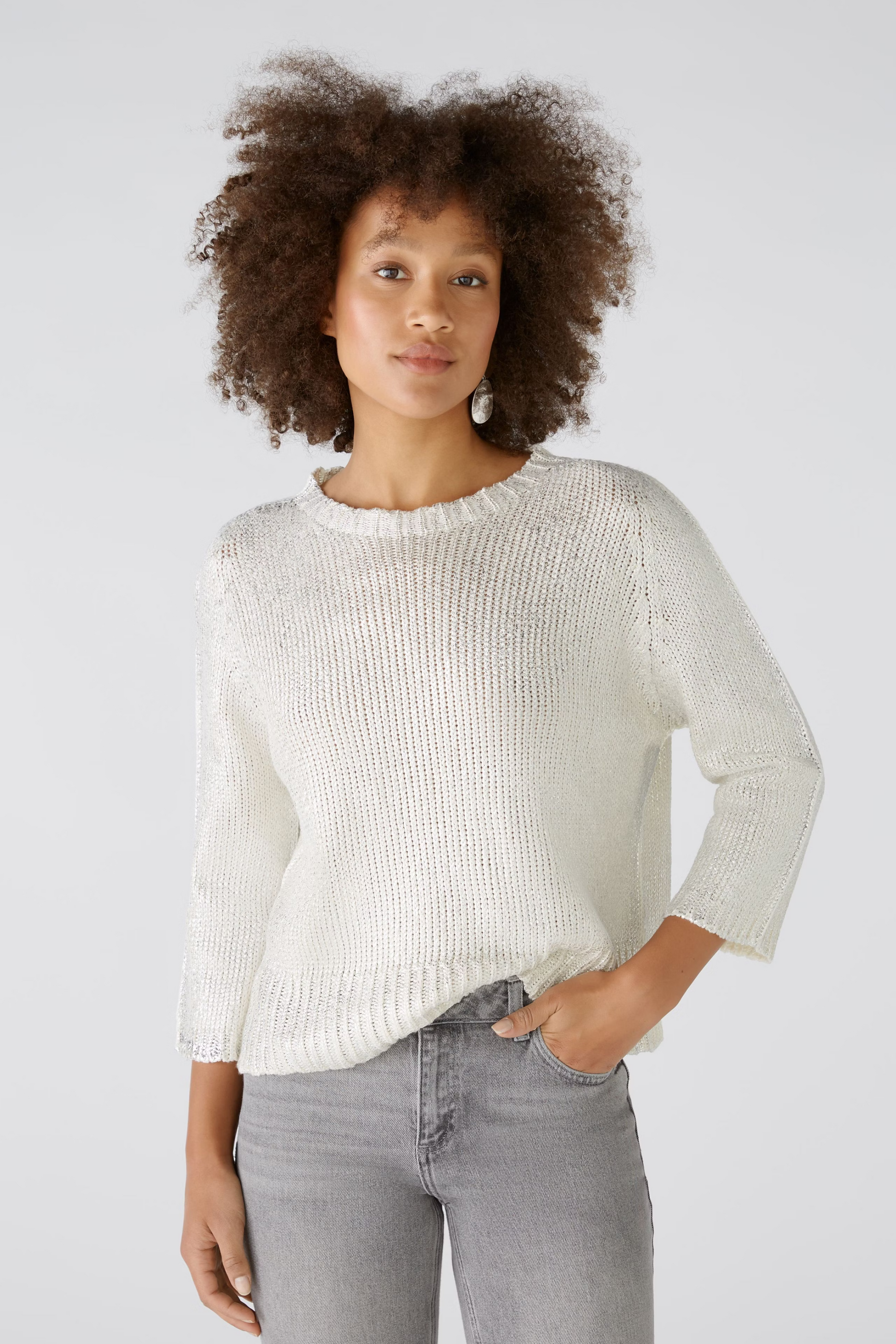 Oui - Silver Gunmetal Jumper