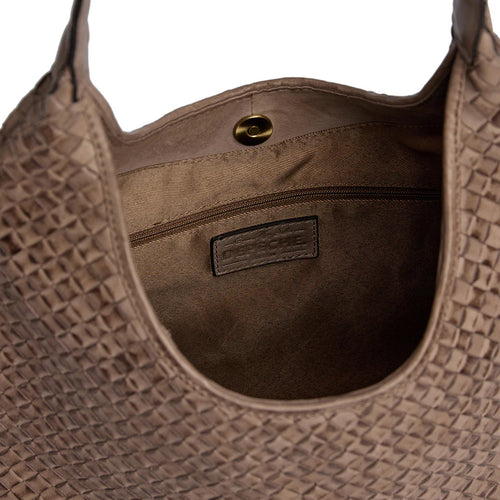 Depeche - Handwoven Calf Leather Shoulder Bag