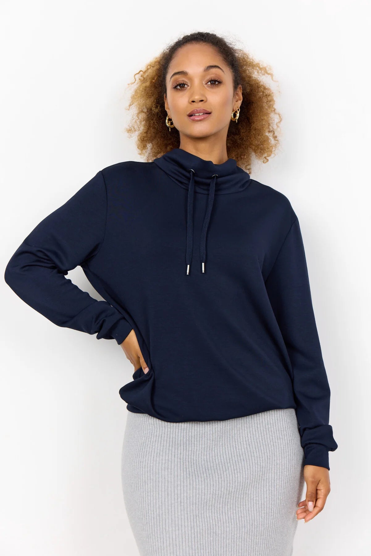 Soya Concept - Banu 125 Navy Sweatshirt