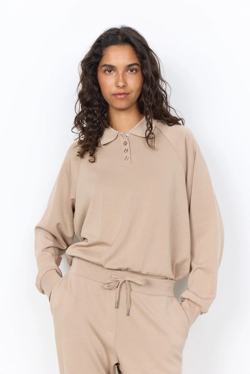 Soya Concept - Banu Collar Camel Top