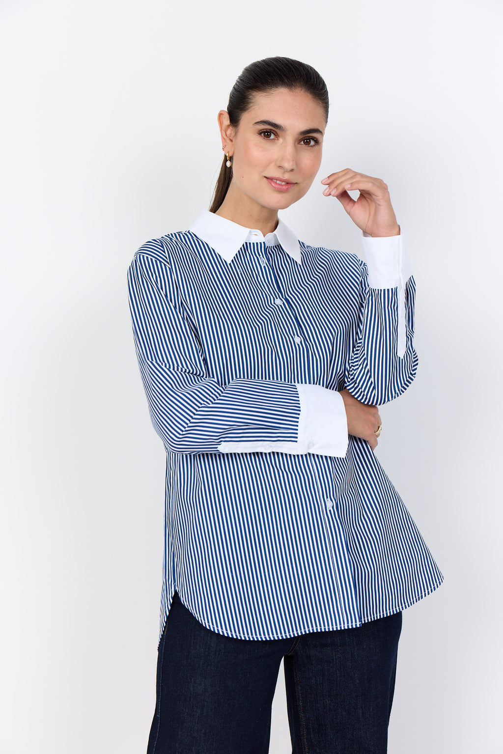 Soya Concept - Belinda Navy Stripe Shirt