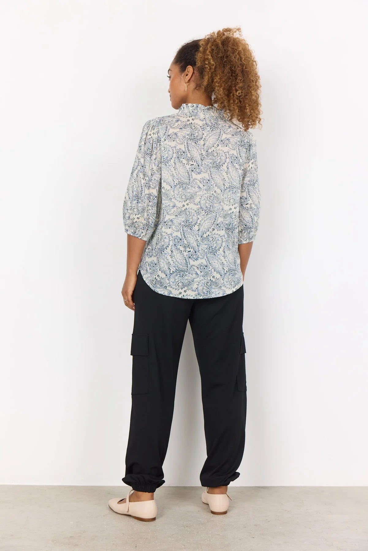 Soya Concept - Fatima Floral Blue Blouse