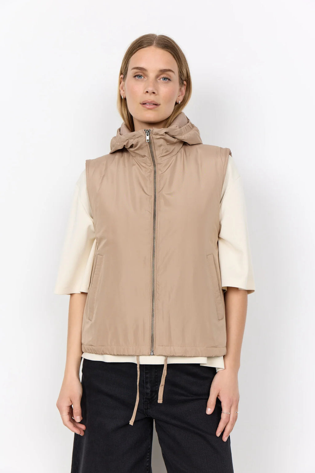 Soya Concept - Fenya Camel Waistcoat