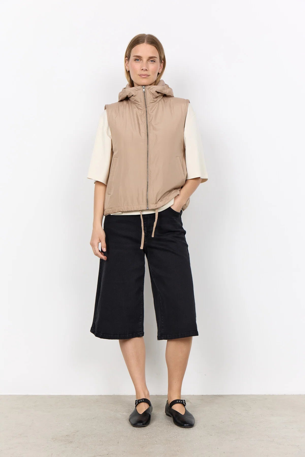 Soya Concept - Fenya Camel Waistcoat