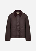 Soya Concept - Gia Wax Jacket in Plum