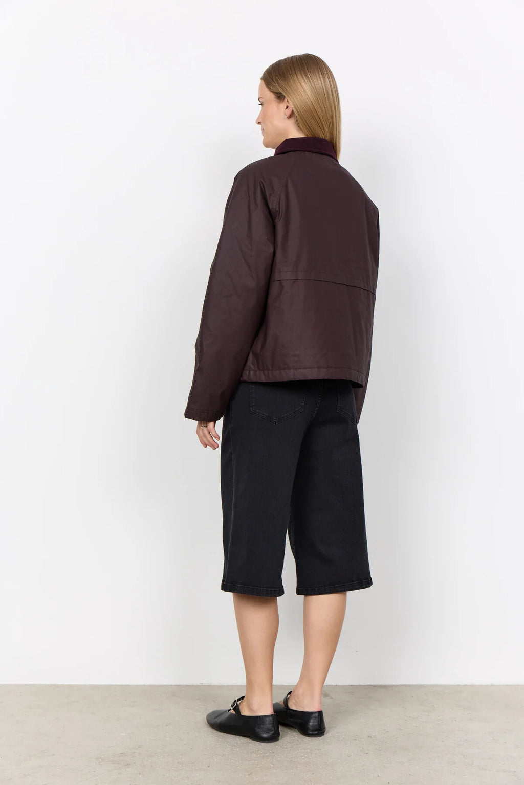 Soya Concept - Gia Wax Jacket in Plum