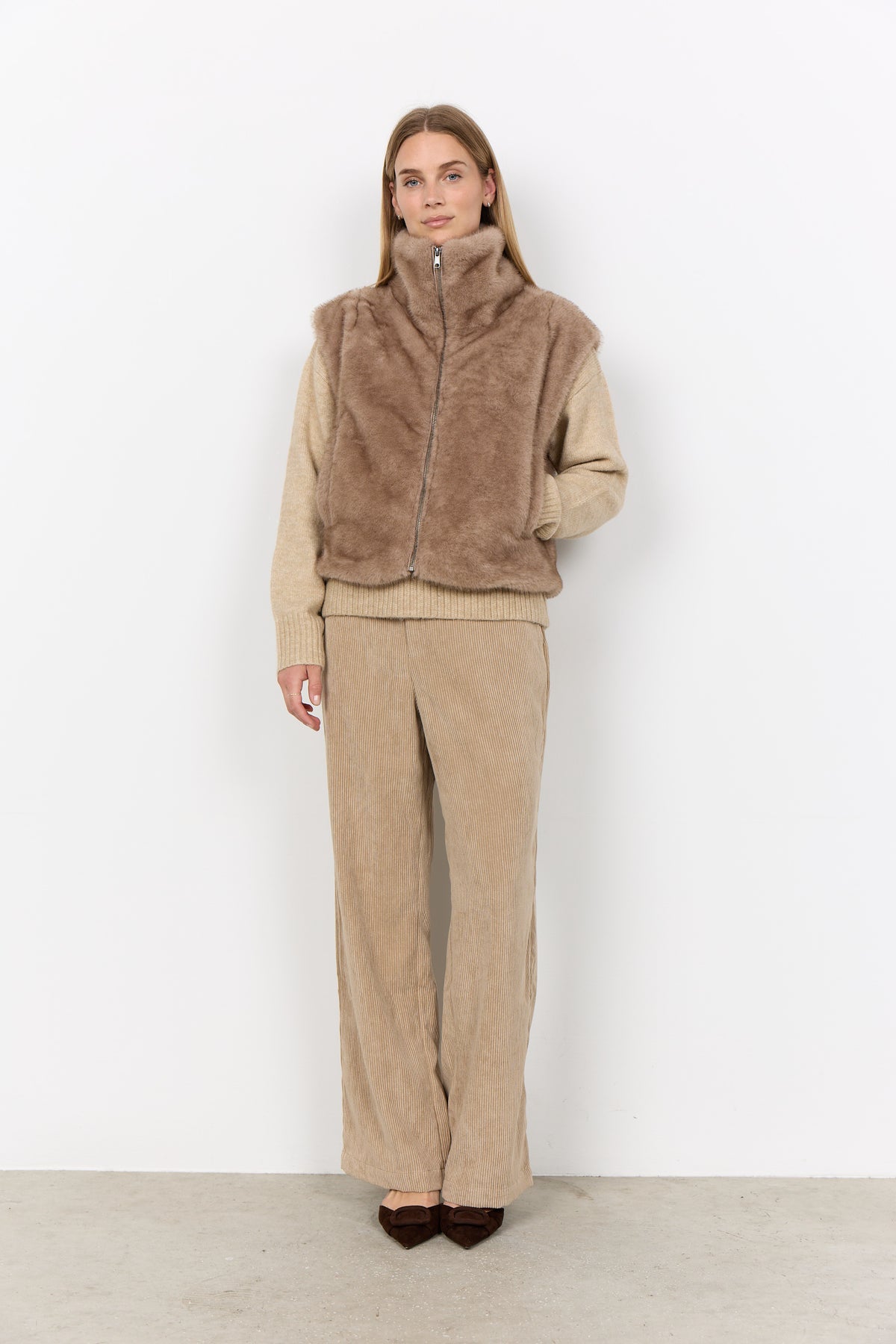 Soya Concept - Haye Fur Waiscoat