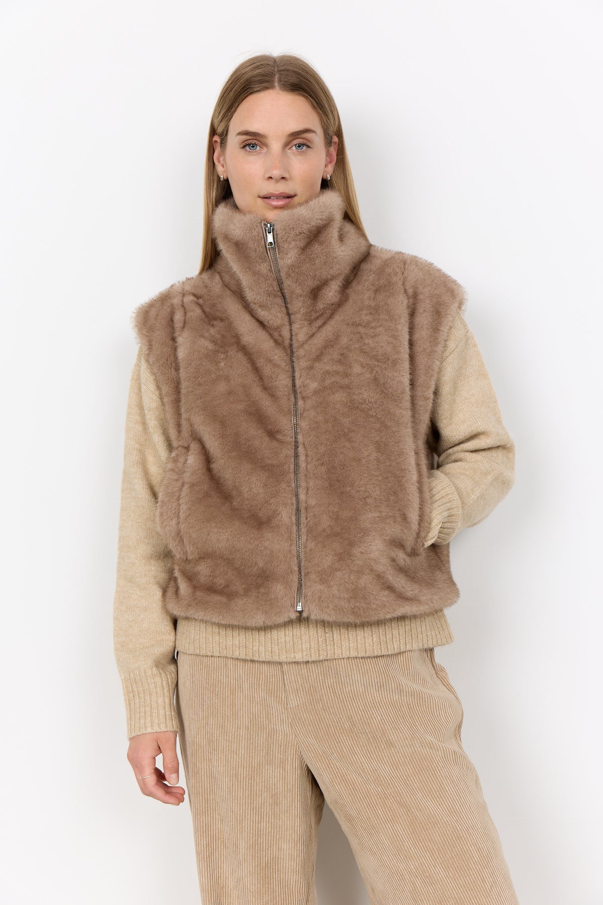 Soya Concept - Haye Fur Waiscoat