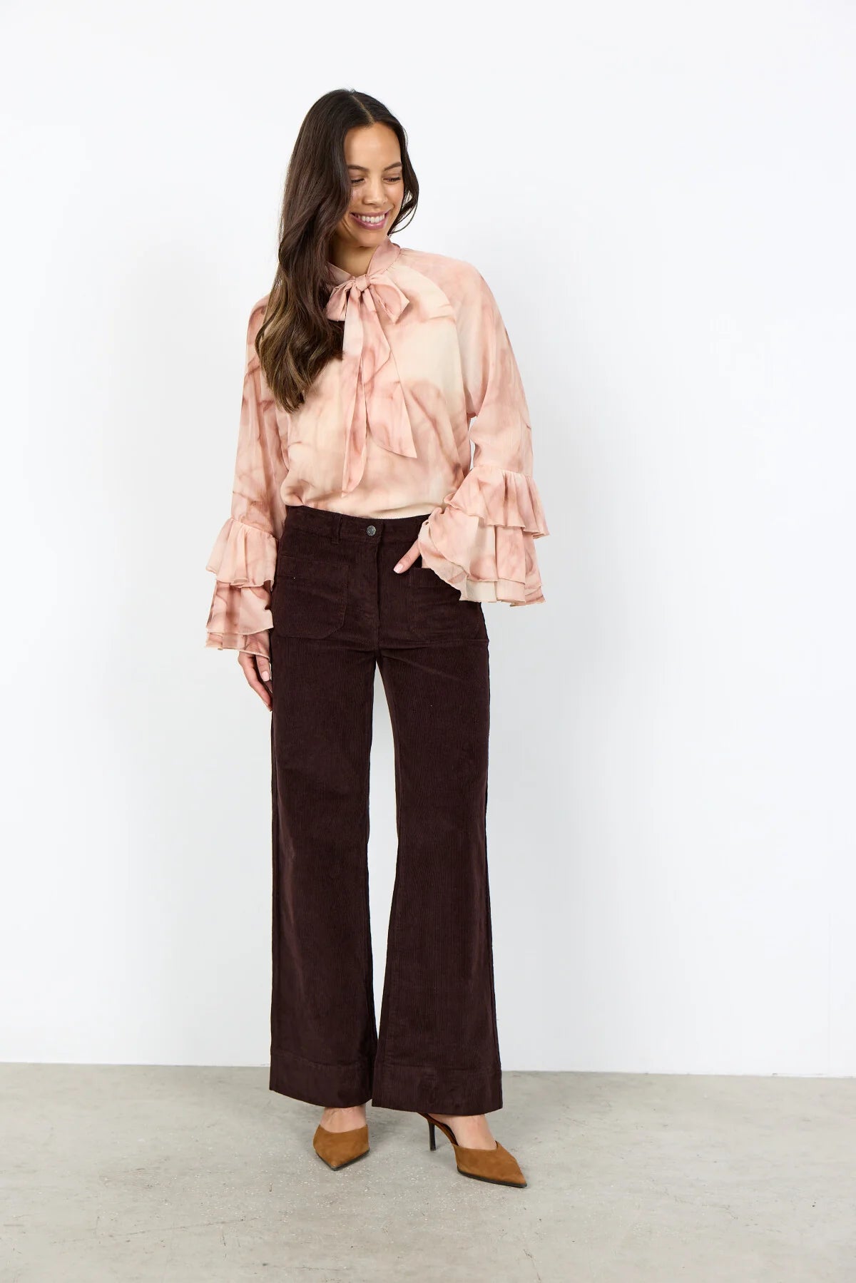 Soya Concept - Helin Chocolate Cord Trouser