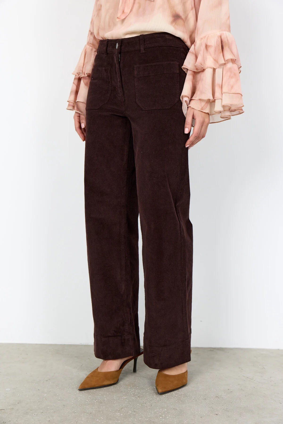 Soya Concept - Helin Chocolate Cord Trouser