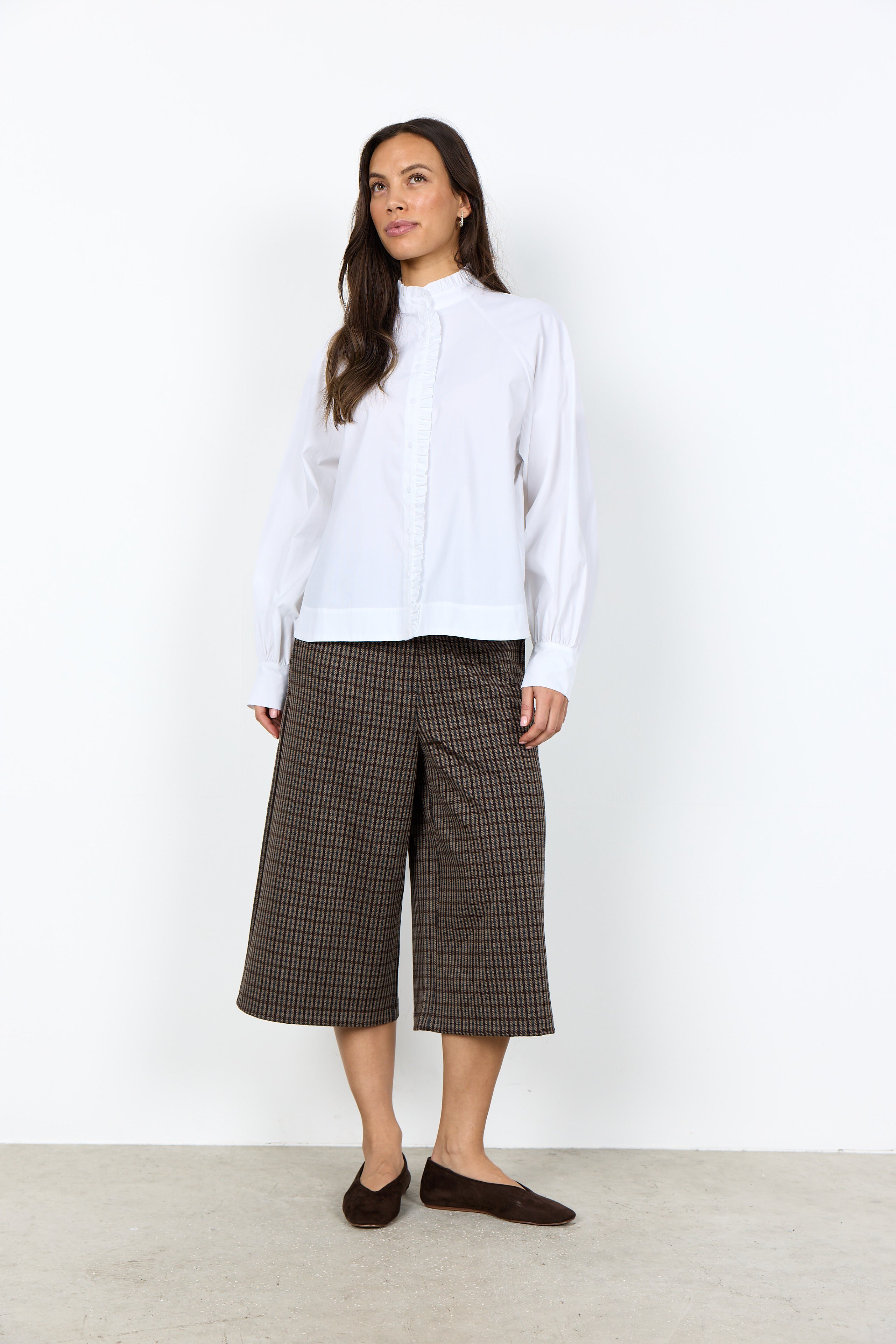Soya Concept - Nettie White Ruffle Shirt