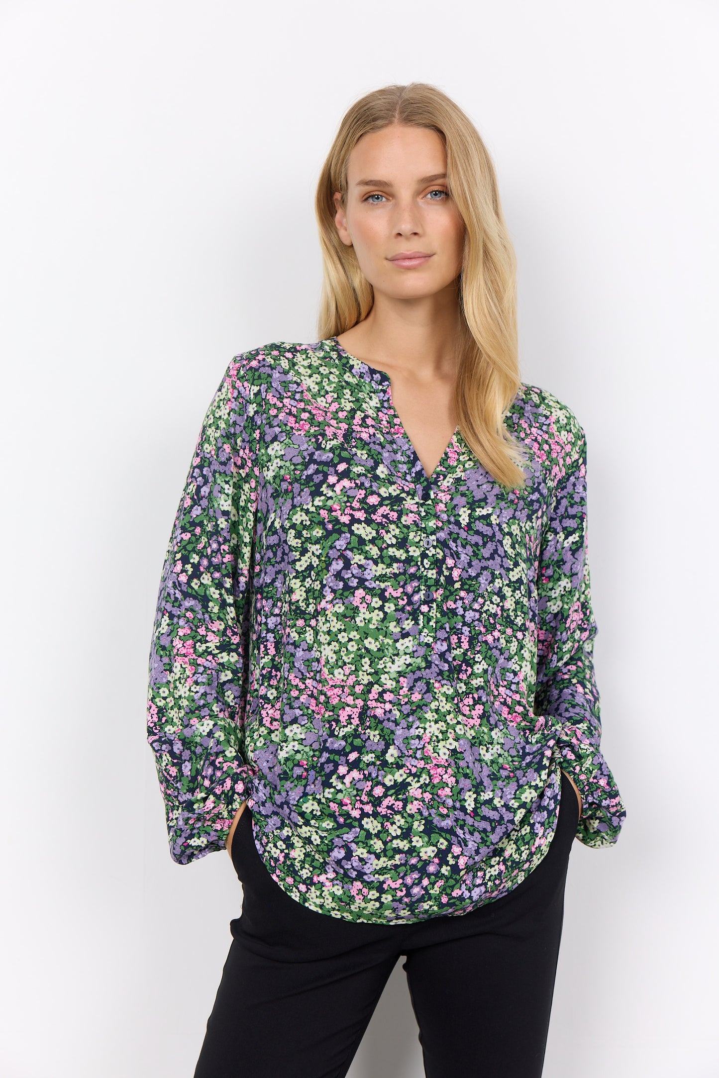 Soya Concept Ableone Colourful Soft Blouse