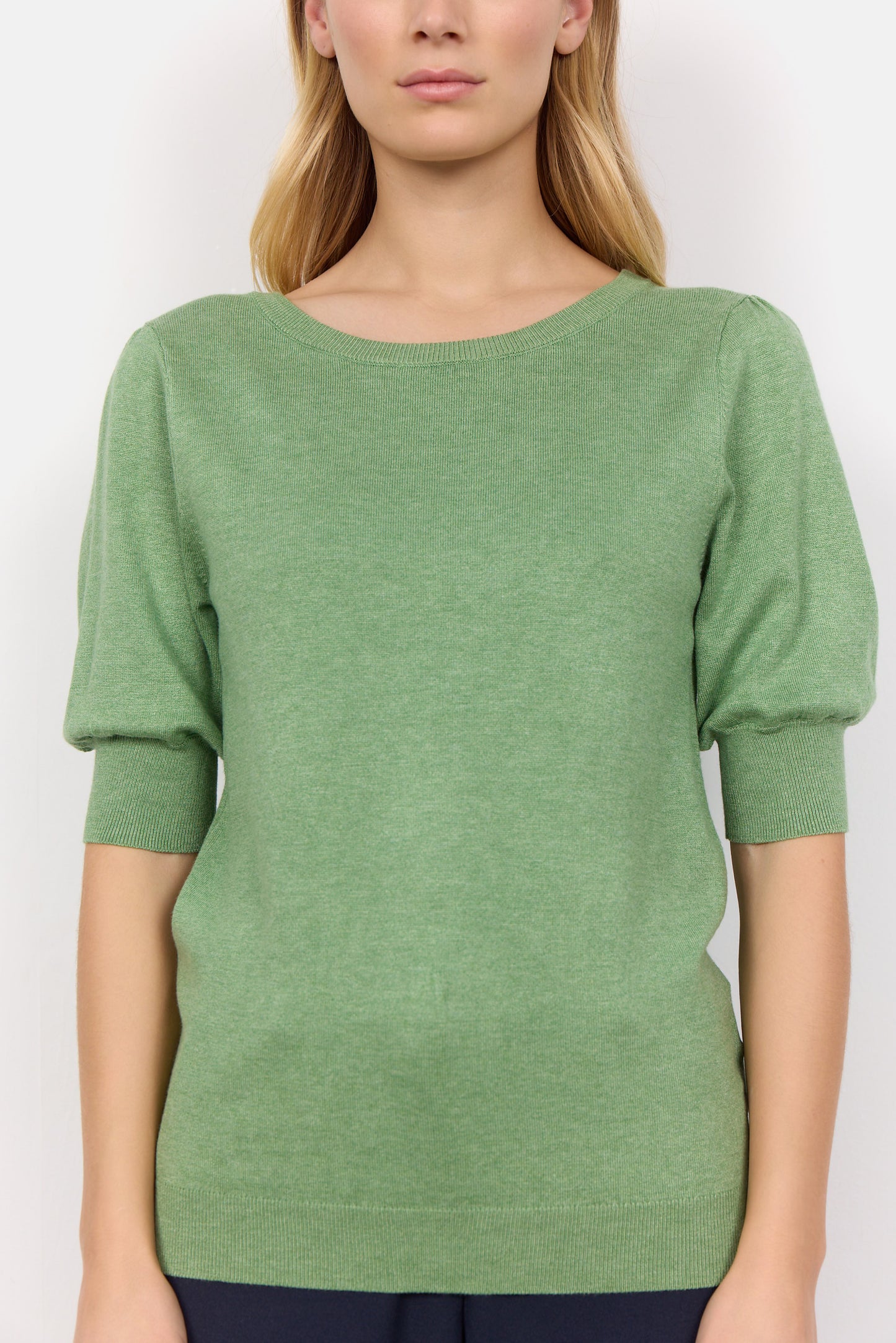 Soya Concept Green Short Sleeve Dollie Pullover