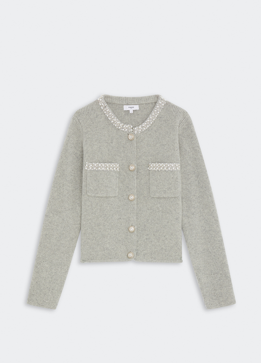 Suncoo - Garvi Grey Pearl Cardigan