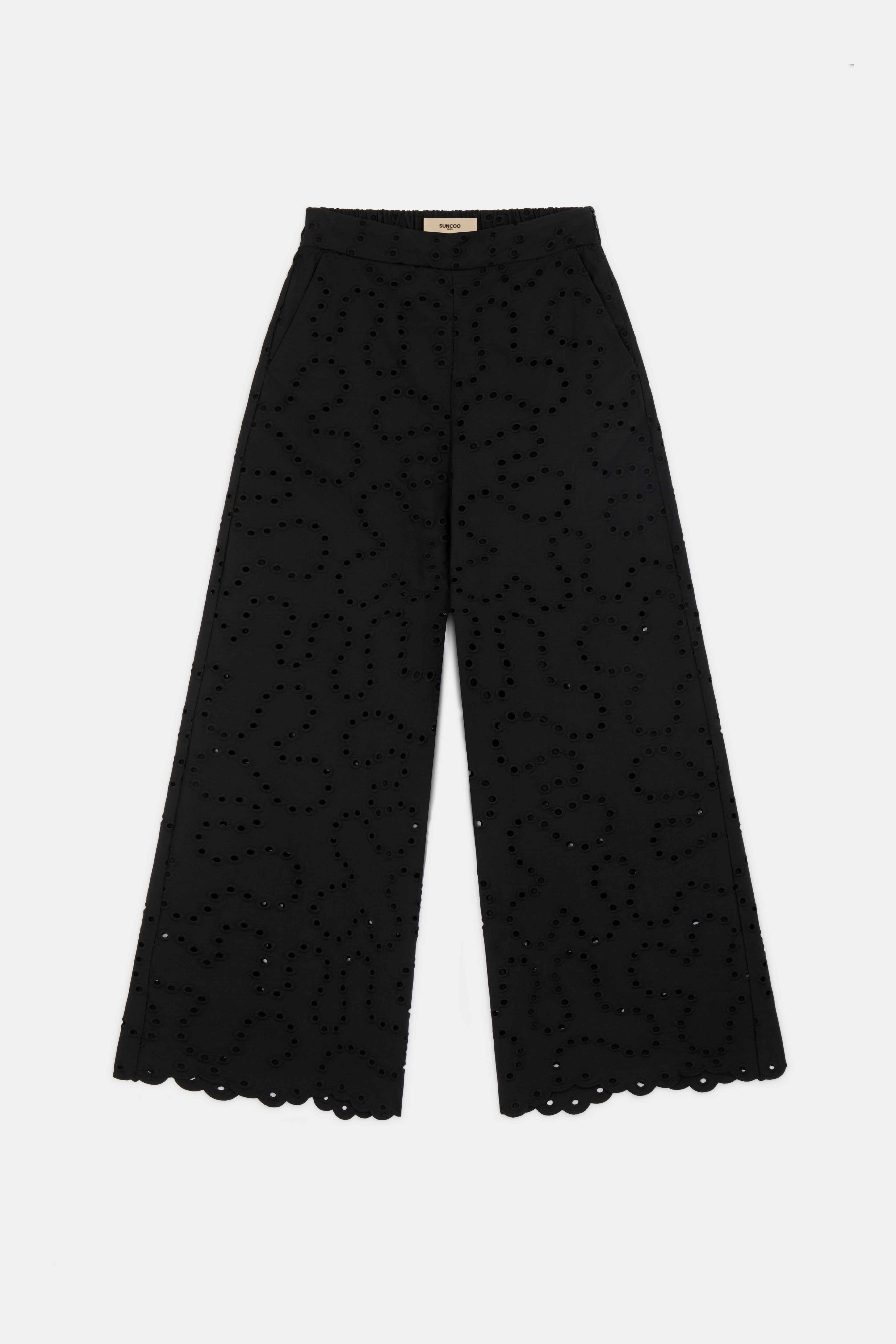 Suncoo - Jane Embroidered Pants