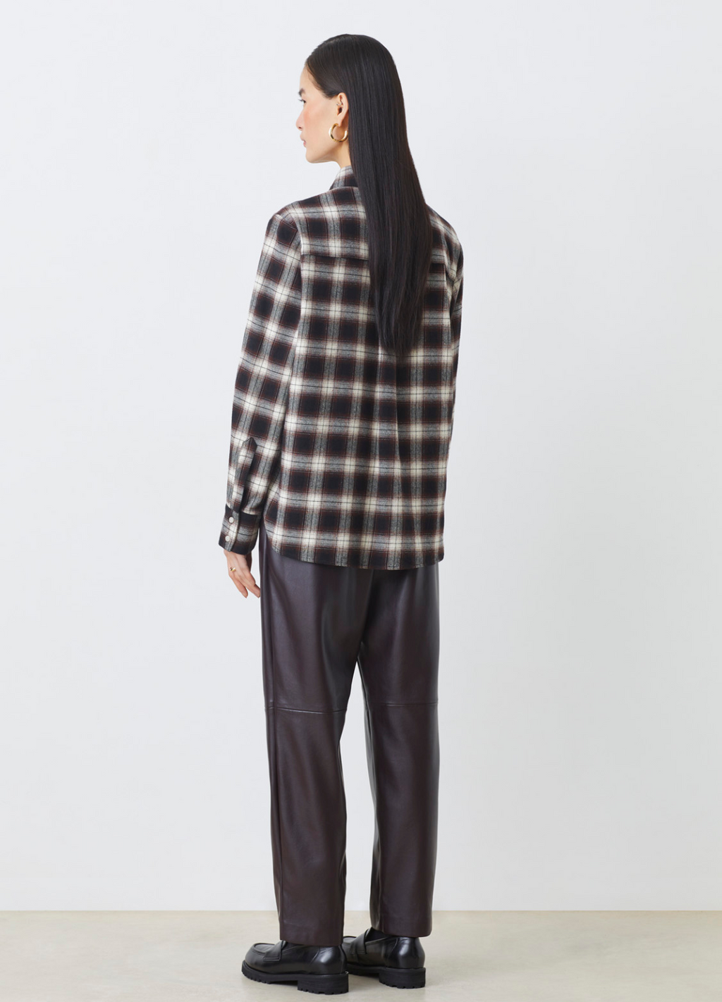 Suncoo - Joe Prune Pleather Pants