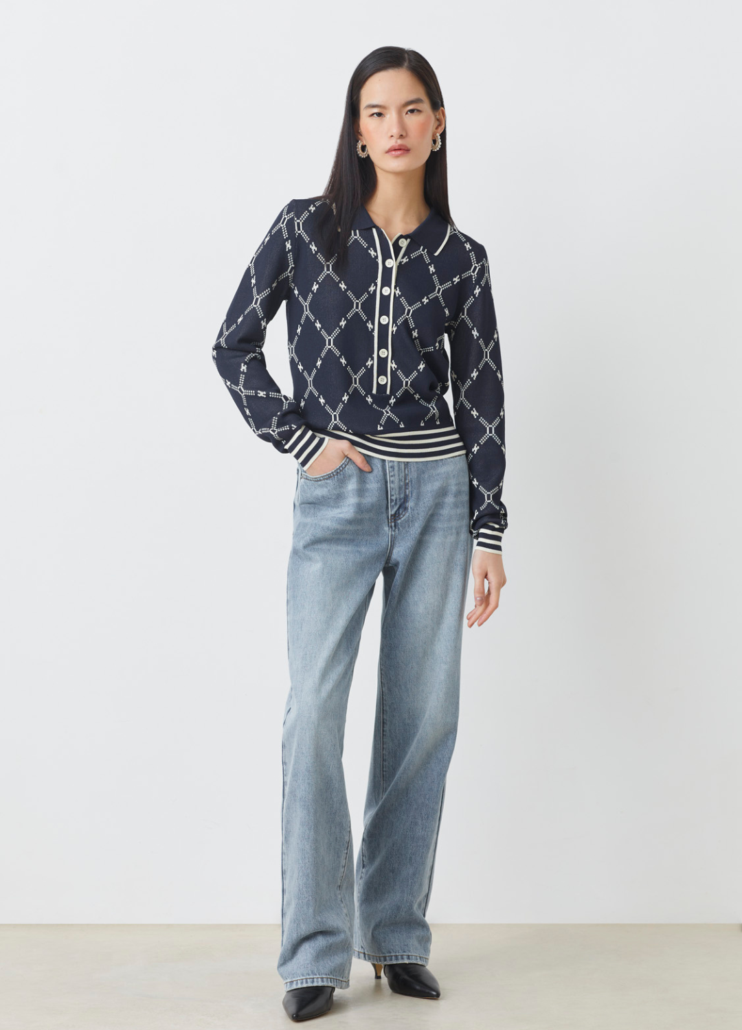 Suncoo - Palmaros Chain Print Top