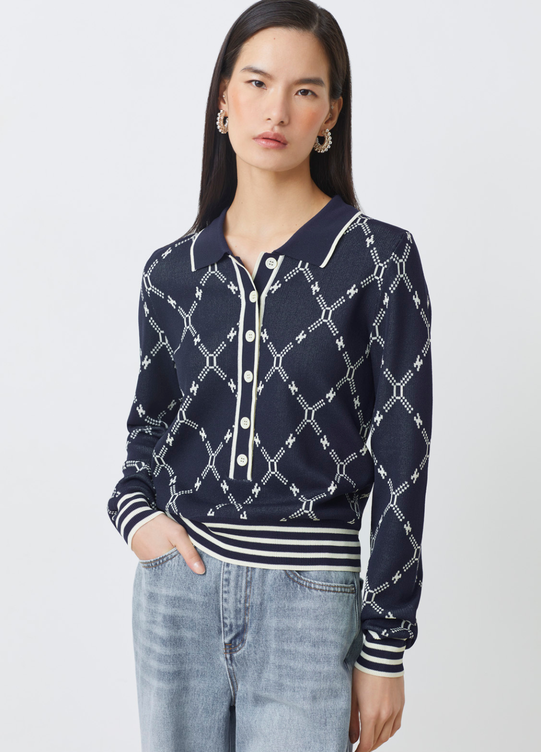 Suncoo - Palmaros Chain Print Top