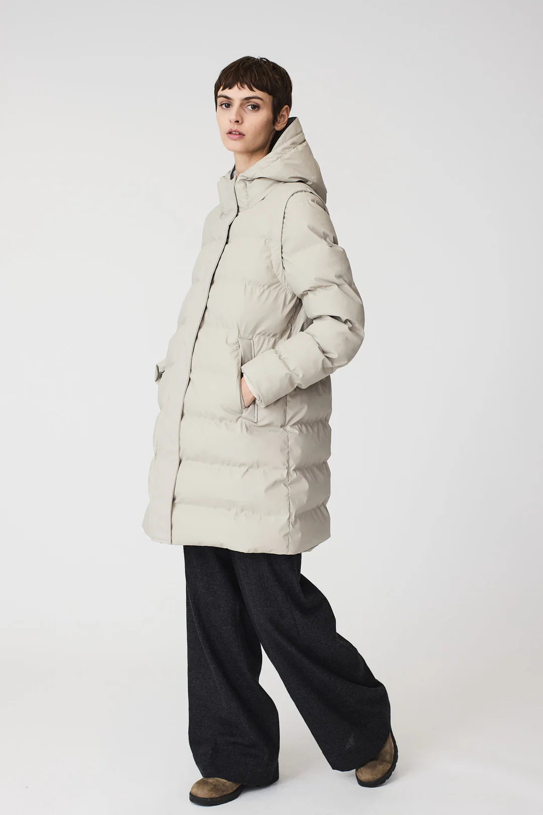  Tanta - Stuhi Stone Grey Raincoat