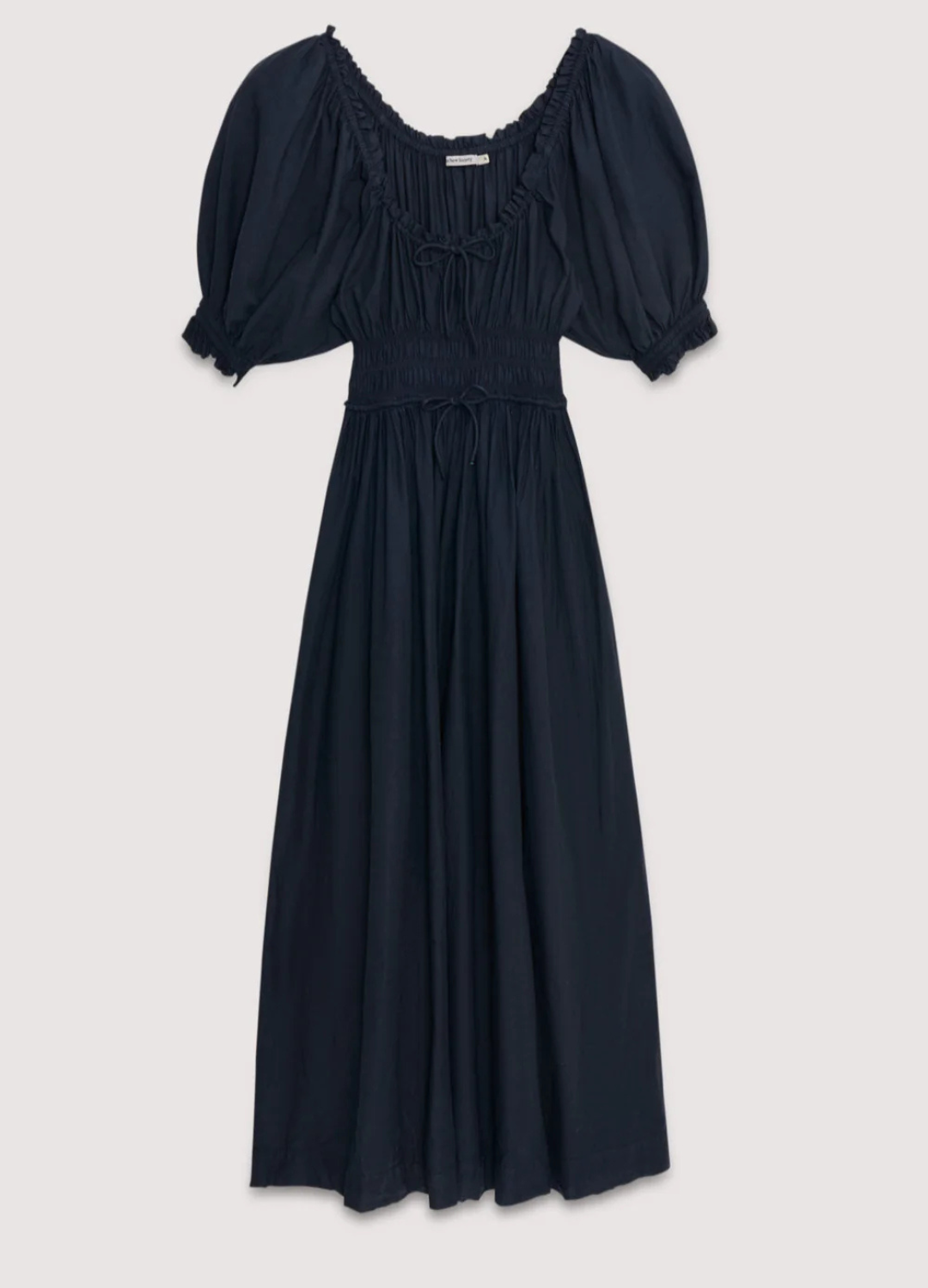 The New Society - Eleni Black Cotton Dress