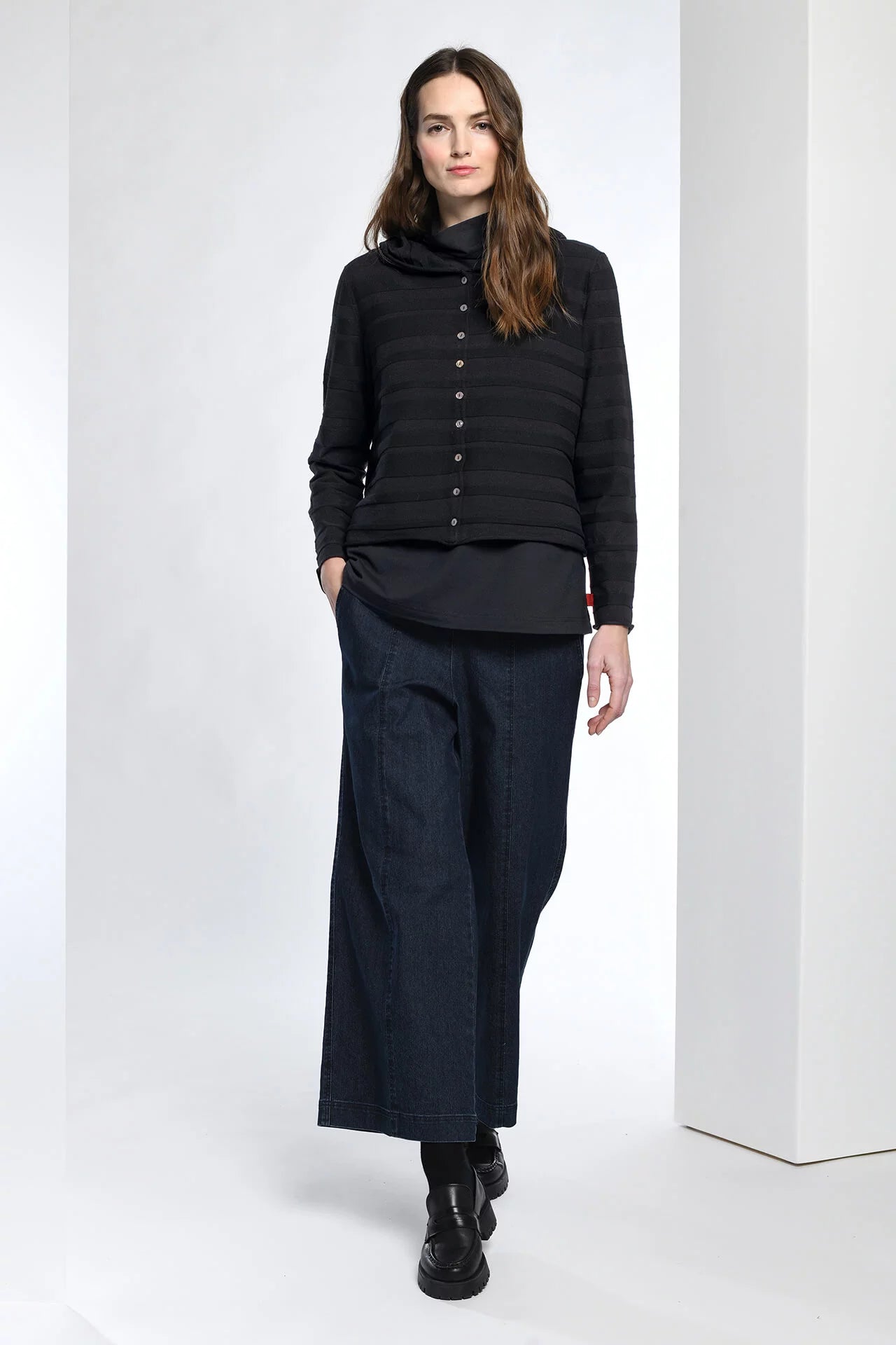 Vetono - Denim Straight Pants