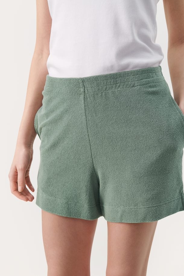 Gustava Terry Shorts In Green