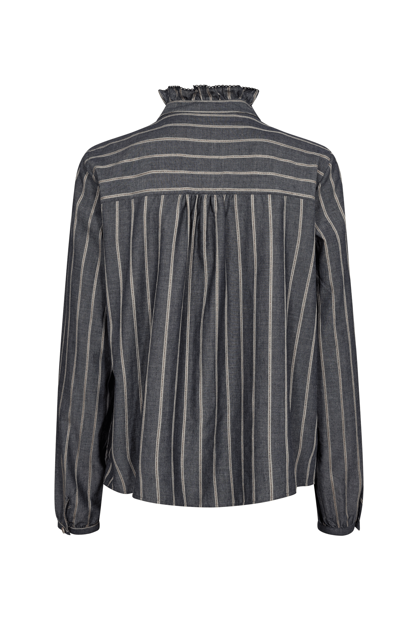 Biles Stripe Blouse in Salute Navy - Diamonds & Pearls