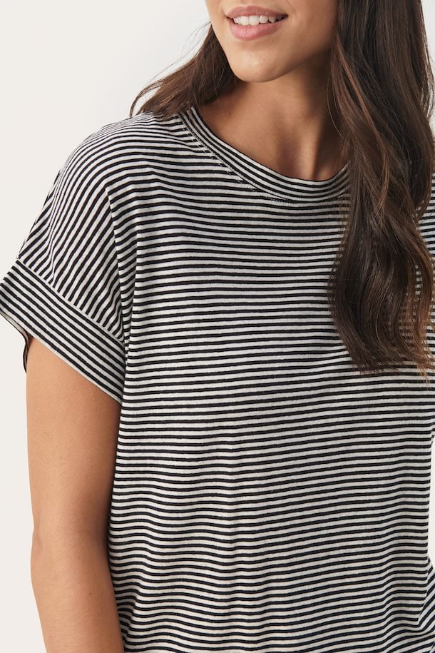 Part Two Black Stripe Emelie T-Shirt