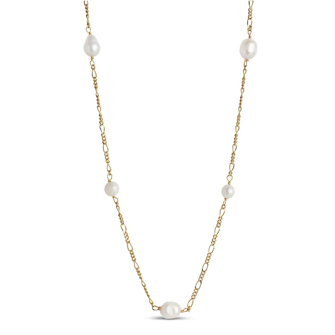 Brielle Necklace - Diamonds & Pearls