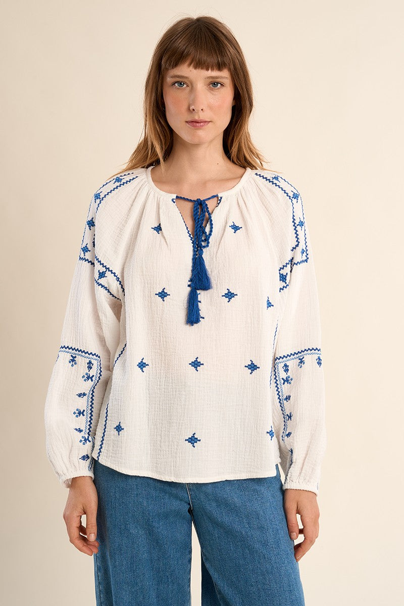Molly Bracken - Embroidered Blouse