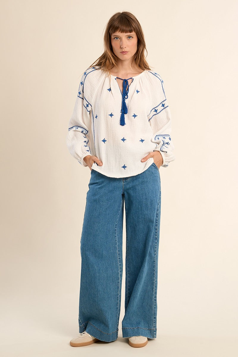 Molly Bracken - Embroidered Blouse