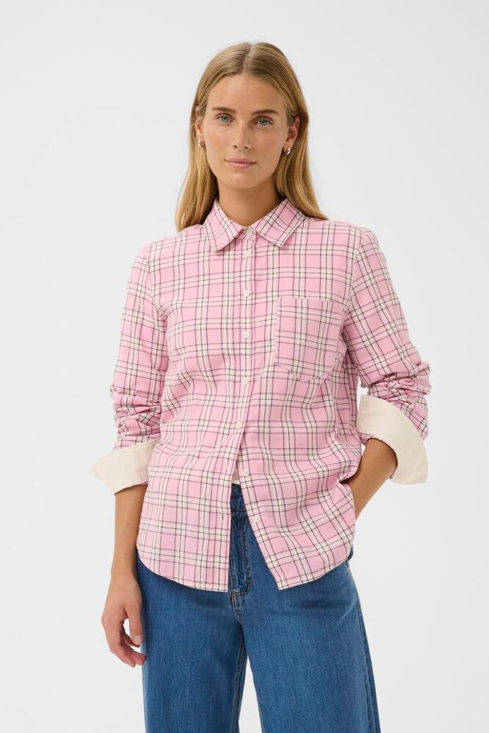 Part Two - Yana Pink Check Shirt