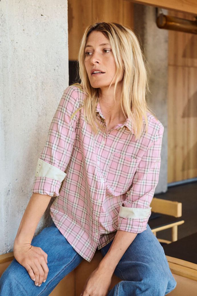 Part Two - Yana Pink Check Shirt