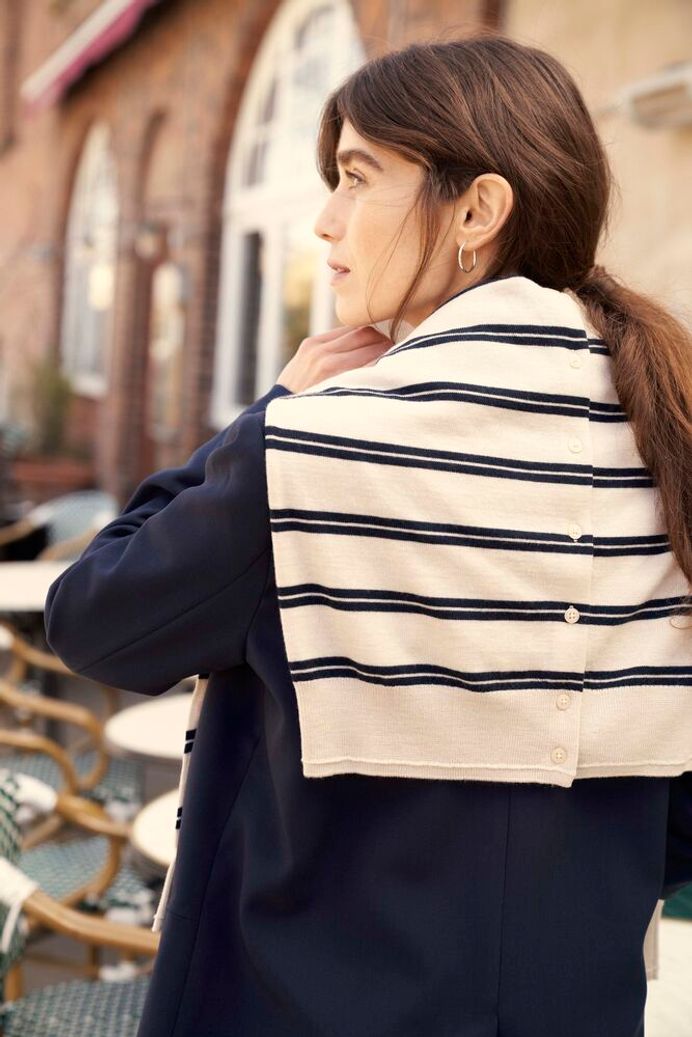 Part Two - Noelani Navy Stripe Cardigan