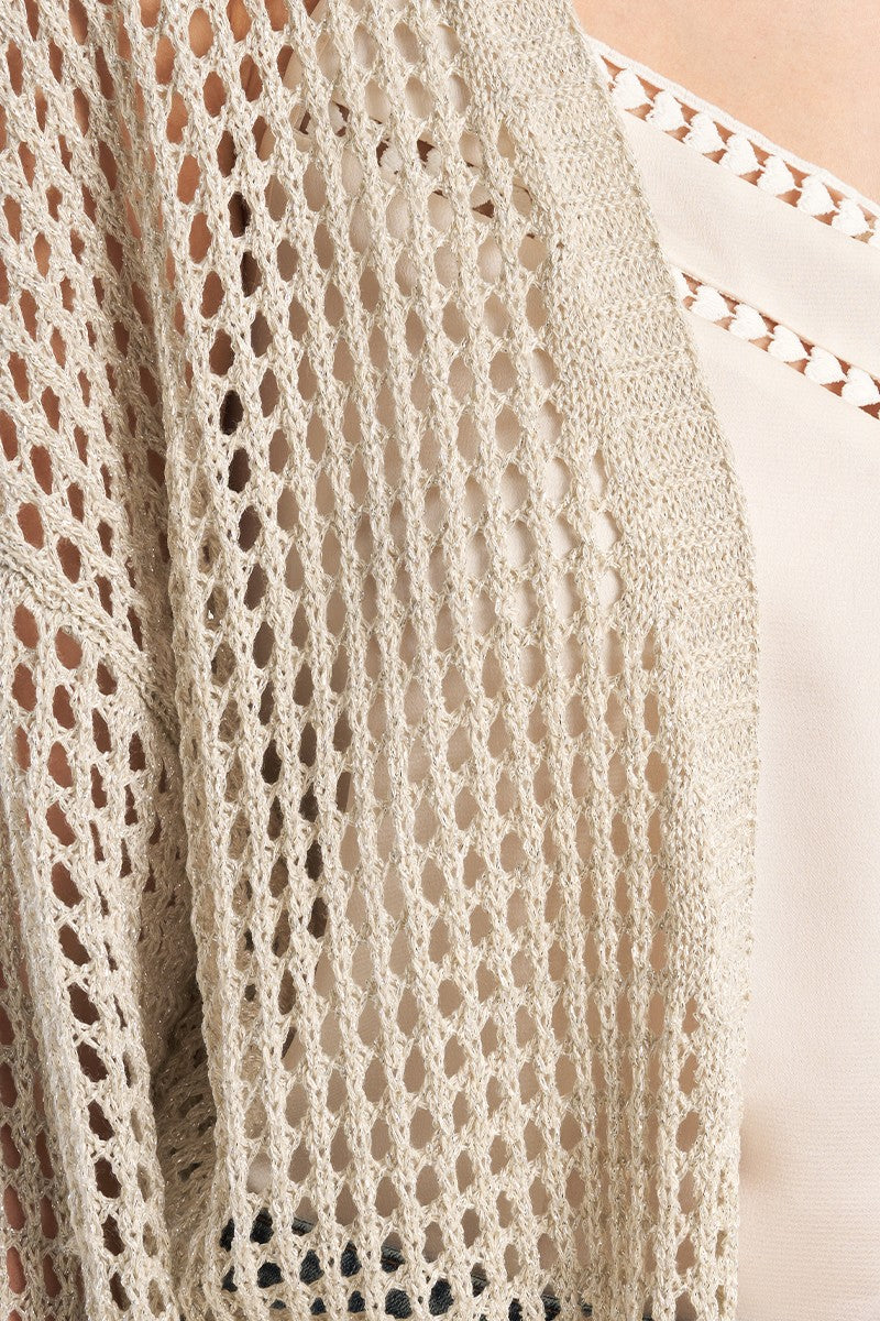 Molly Bracken - Iridescent SIlver Cardigan