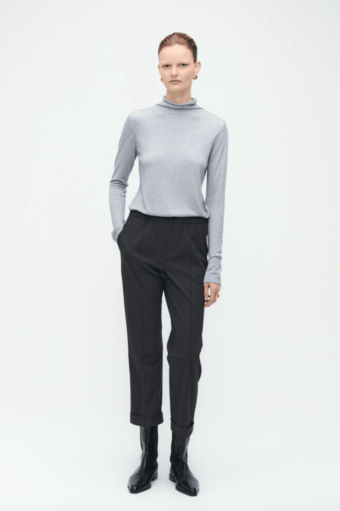 Jane Lushka - Irena Pants Technical Jersey Grey - Diamonds & Pearls