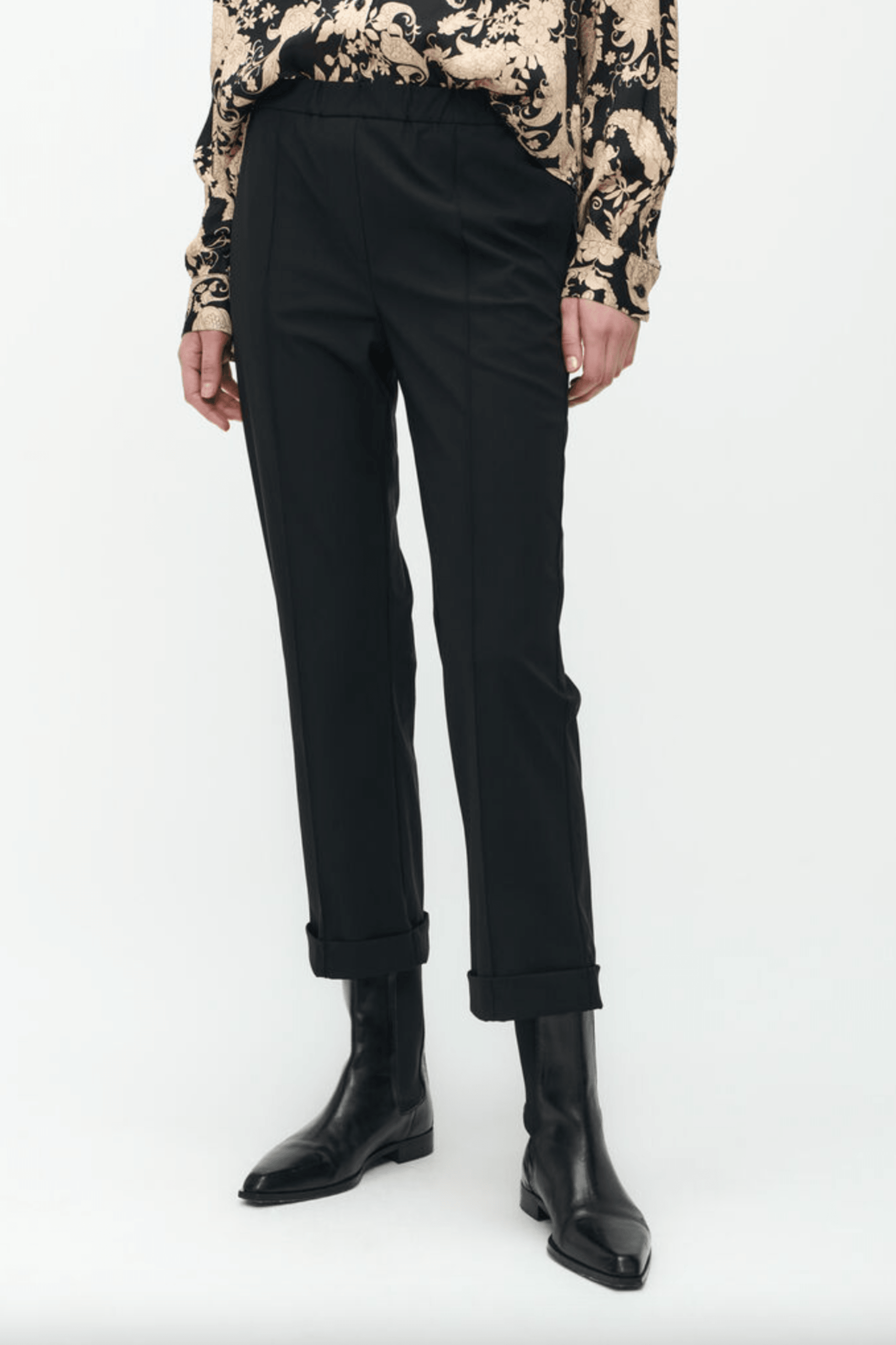 Jane Lushka - Irena Pants Technical Jersey in Black - Diamonds & Pearls