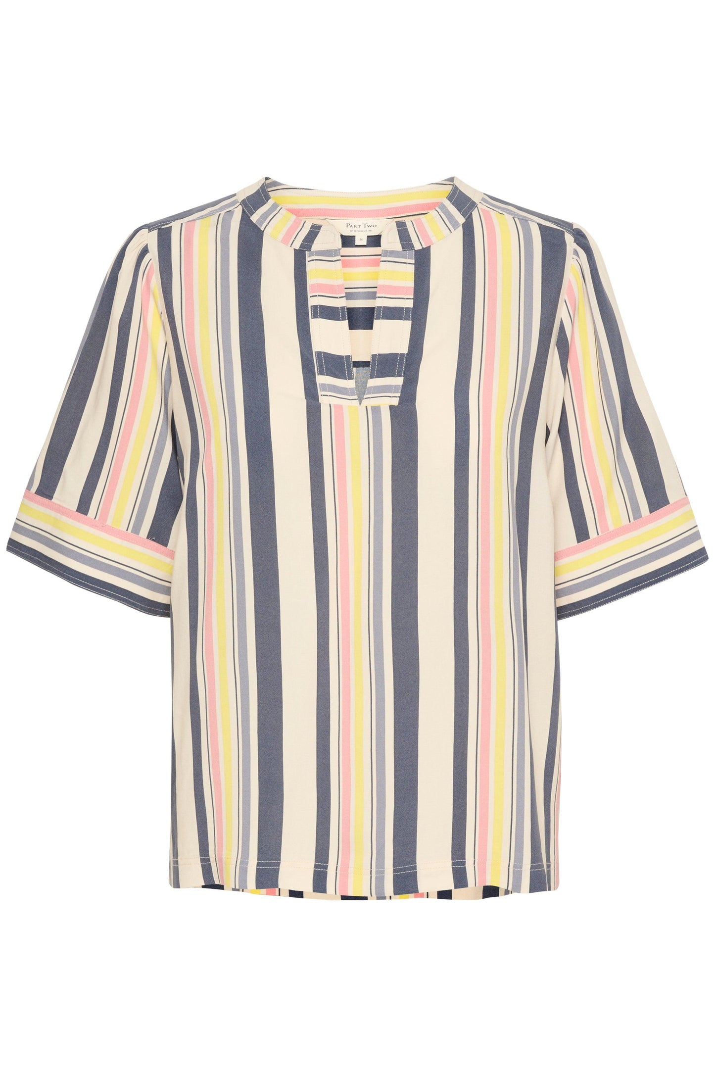 Josefina Multi Stripe Relaxed Shirt - Diamonds & Pearls