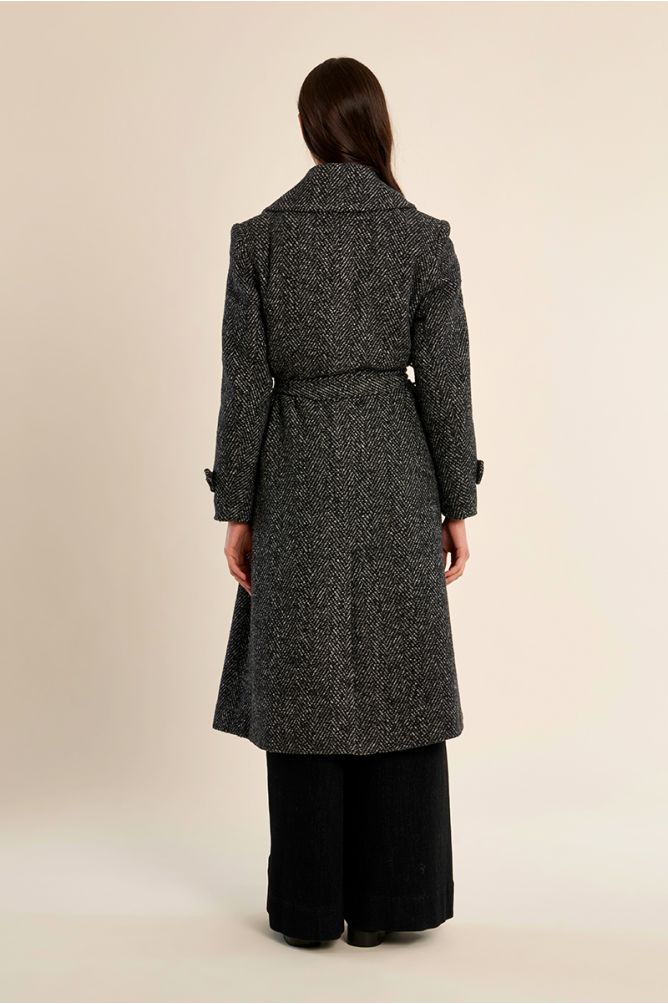 Molly Bracken - Long Herringbone Coat