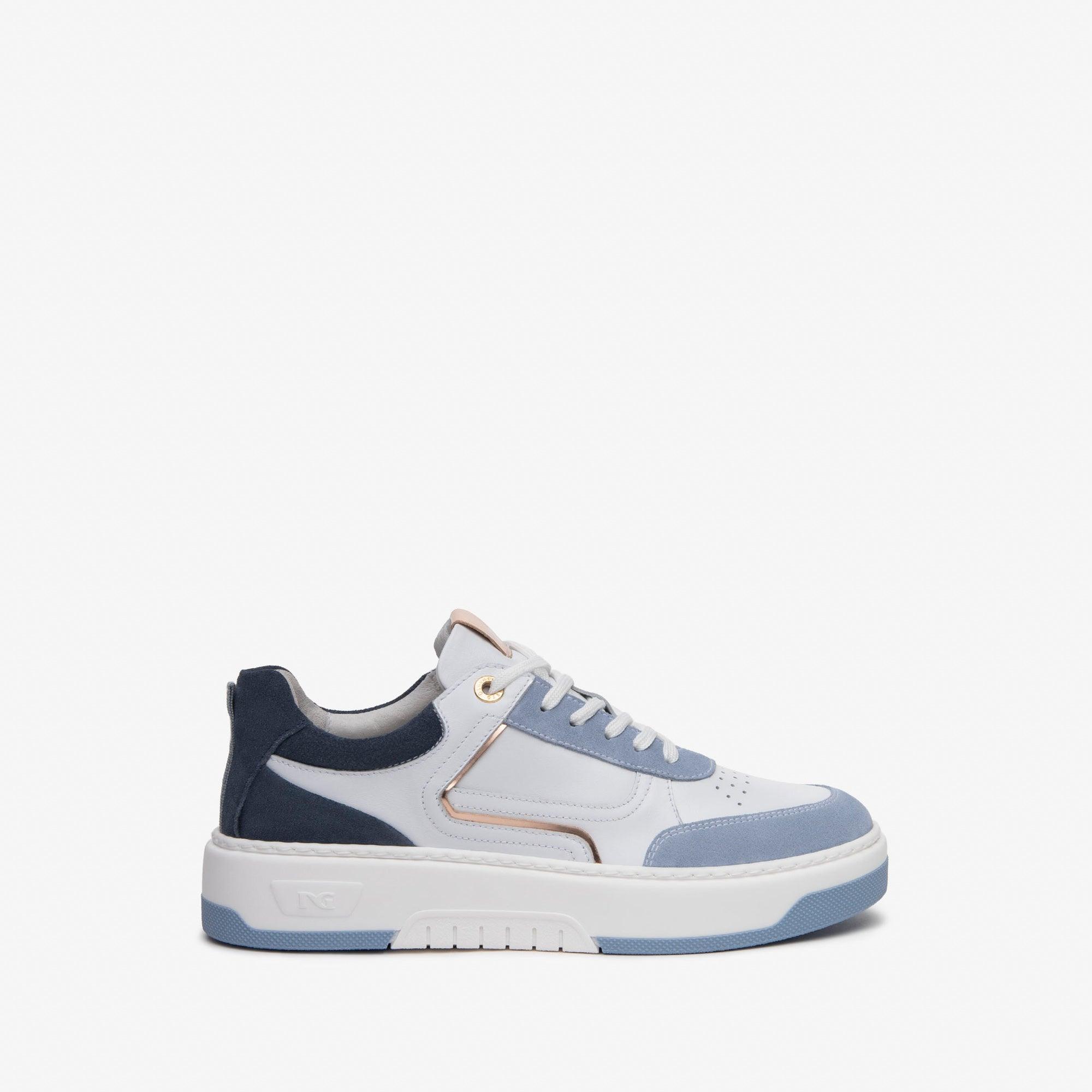 Nero Giardini Blue & White Sneaker - Diamonds & Pearls