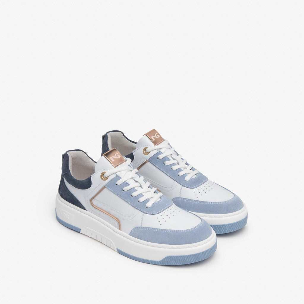 Nero Giardini Blue & White Sneaker - Diamonds & Pearls